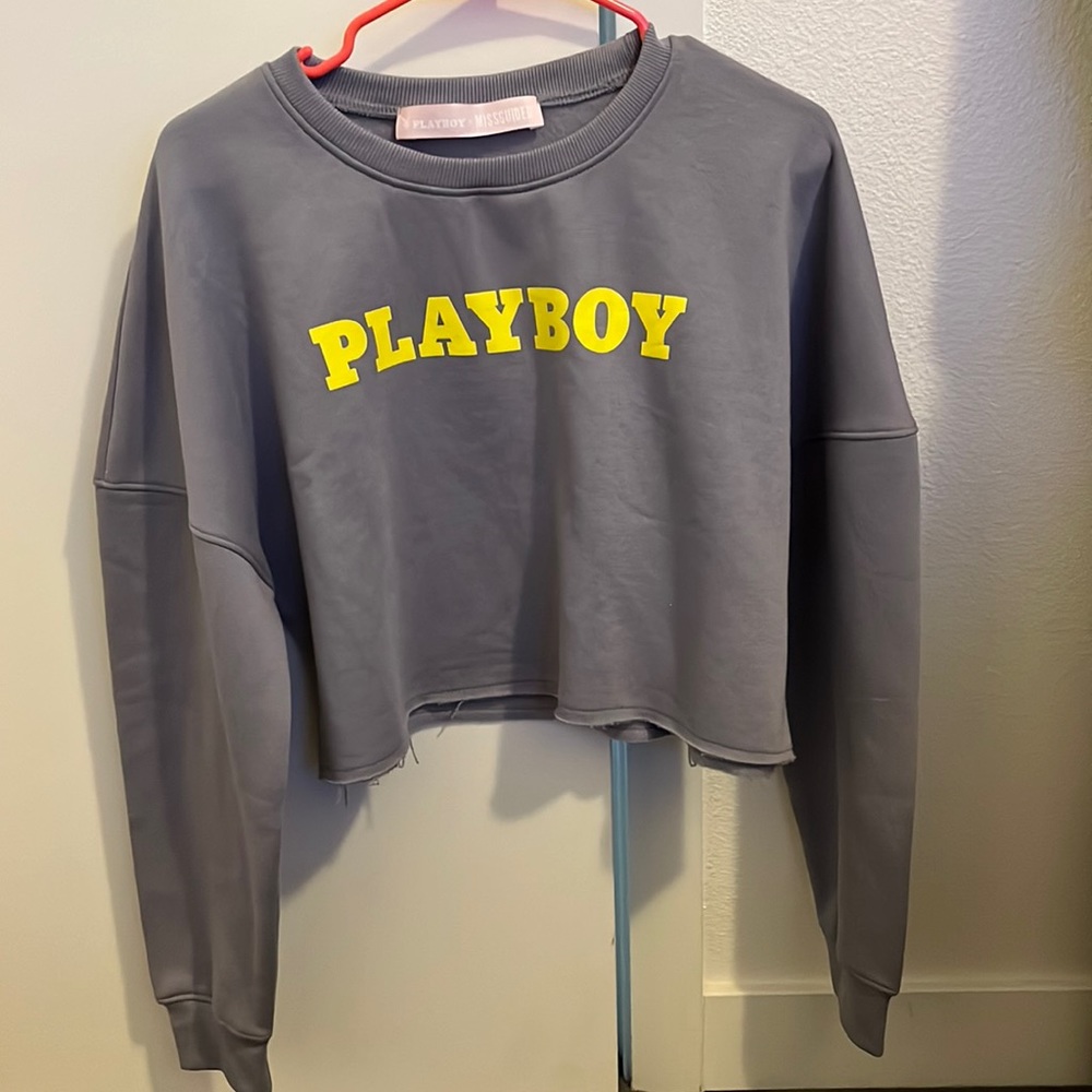 Playboy x Missguided cropped sweater
